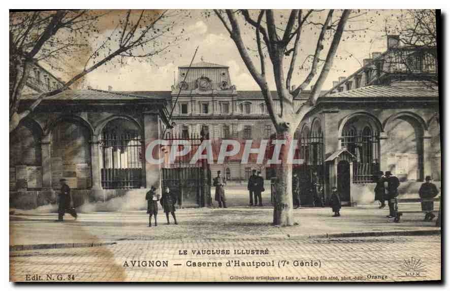 Avignon — Caserne d'Hautpoul (7e Génie) — Collections artistiques Lux, phot. Orange