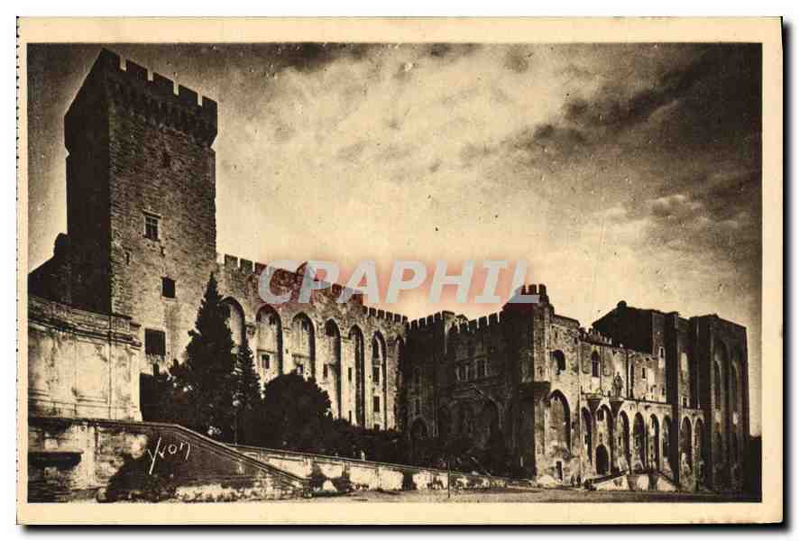 Avignon — Façade principale du Palais des Papes — Les Éditions d'Art YVON, Paris