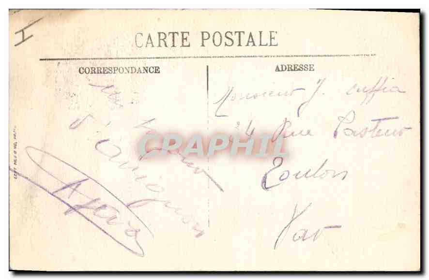 CPA Avignon (Vaucluse) L'Hotel de Ville — Rückseite