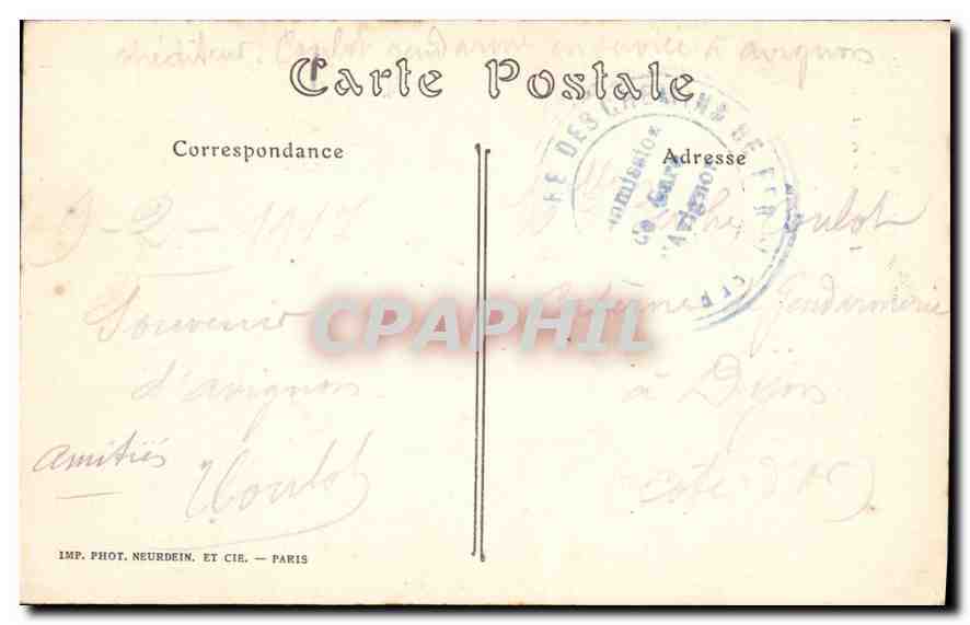 CPA Avignon (Vaucluse) Cathedrale N D des Doms — Verso
