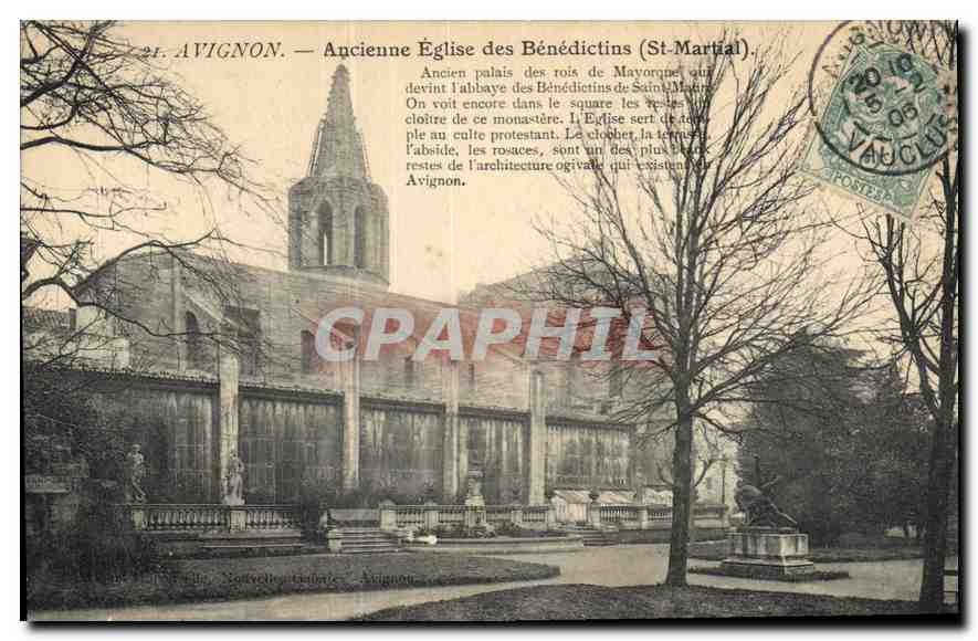 CPA Avignon Ancienne Eglise des Benedictins (St Martial)