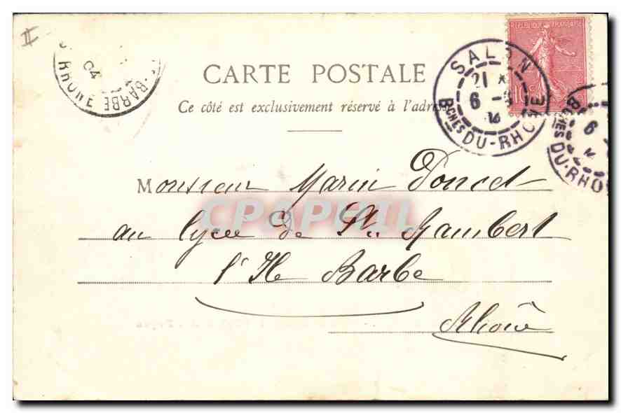 CPA Avignon Pont St Benezet et Palais les Papes — Rückseite