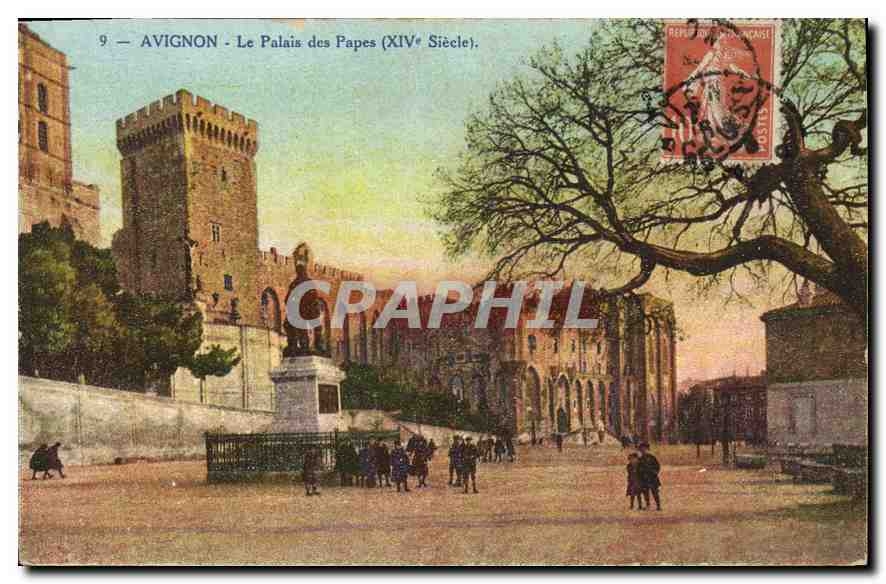CPA Avignon le palais des Papes XIV siecle 