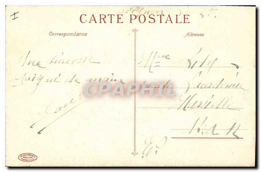 CPA Avignon le palais des Papes XIV siecle  — Rückseite