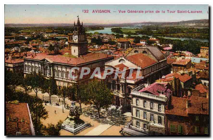 CPA Avignon vue generale prise de la Tour Saint Laurent 