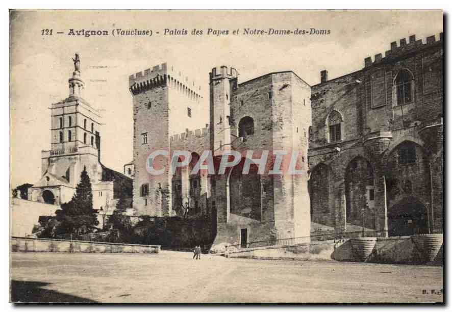 Avignon (Vaucluse) - Palais des Papes et Notre-Dame-des-Doms — B. F. éditeur, n° 121