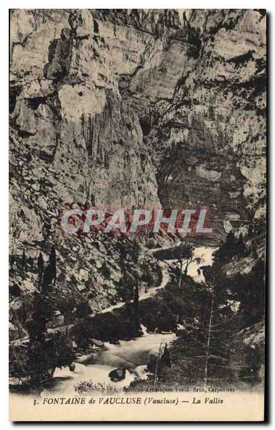 CPA Fontaine de Vaucluse Vaucluse la Vallee 