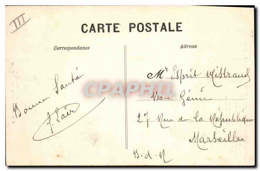 Avignon — N.D. des Doms (Cathédrale) — Tour Campanée — Partie du Palais — Verso