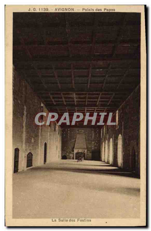 Avignon — Palais des Papes — La Salle des Festins — J.G. 1139