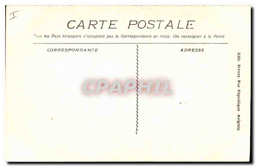 CPA Palais des Papes Avignon chapelle St Jean Bte Fresques de Simeon Memmi  — Verso