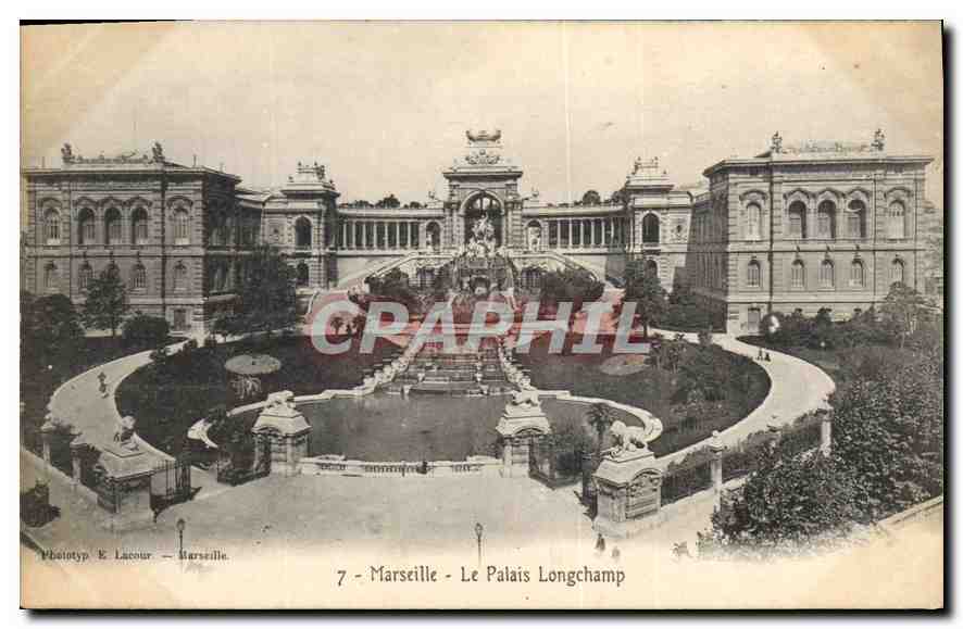 CPA Marseille le palais Longchamp 