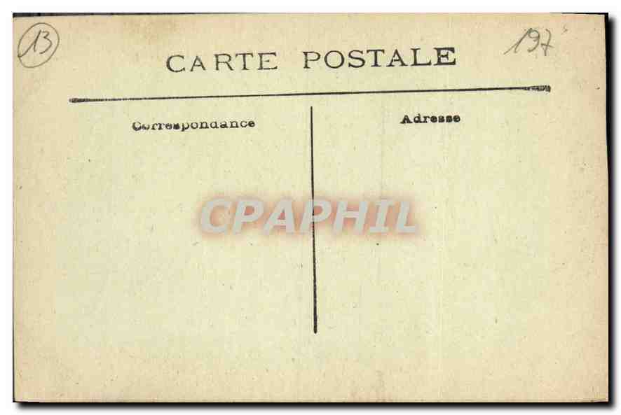 CPA Marseille Palais Longchamp  — Rückseite