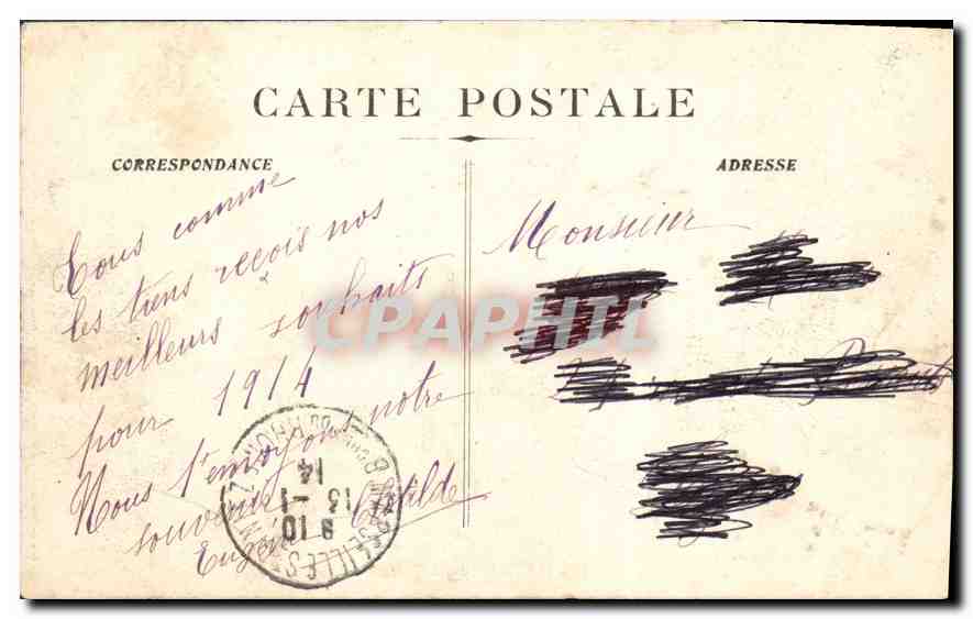 CPA Marseille l'Opera Municipal  — Verso