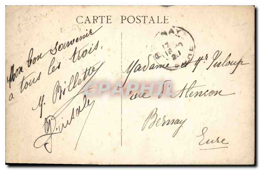 CPA Marseille le Palais Longchamp  — Rückseite
