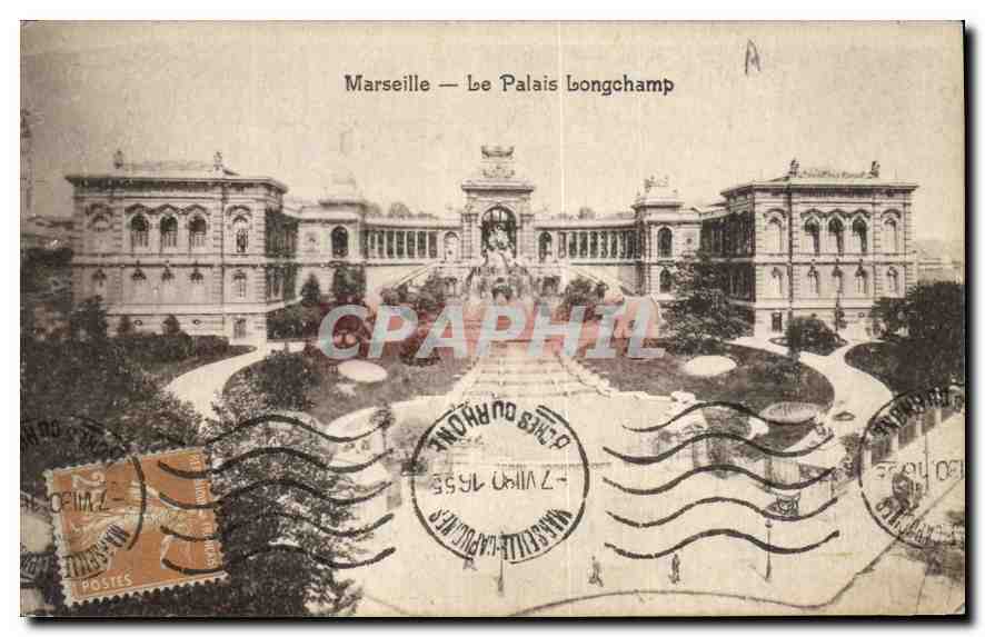 CPA Marseille le Palais Longchamp 