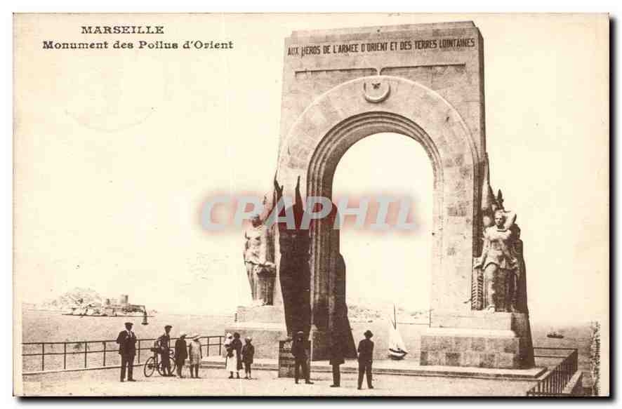 CPA Marseille Monument des Poilus d'Orient 