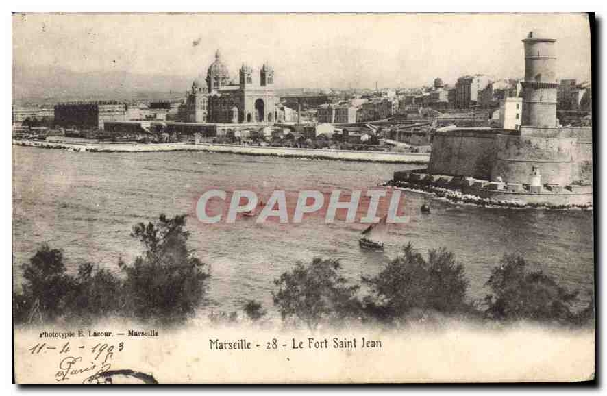 CPA Marseille le Fort Saint Jean 