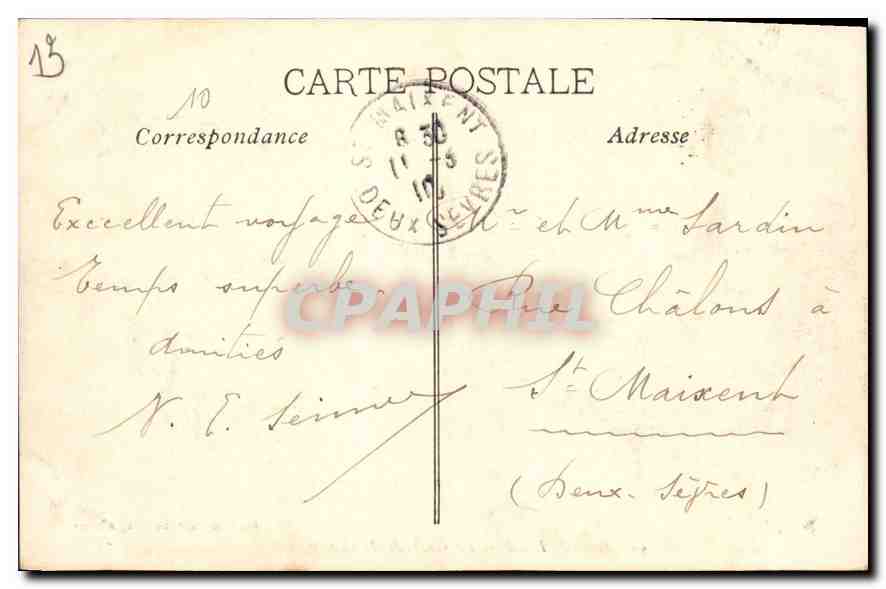 CPA Marseille la Cathedrale  — Verso