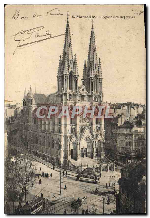 CPA Marseille Eglise des Reformes 