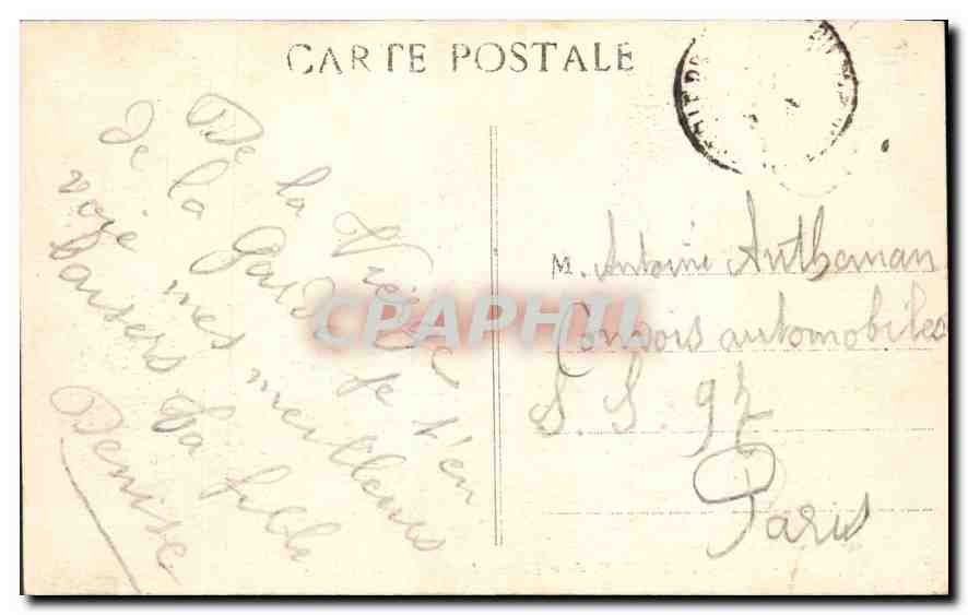 CPA Marseille N D de la Garde la Basilique et la Vigie  — Rückseite