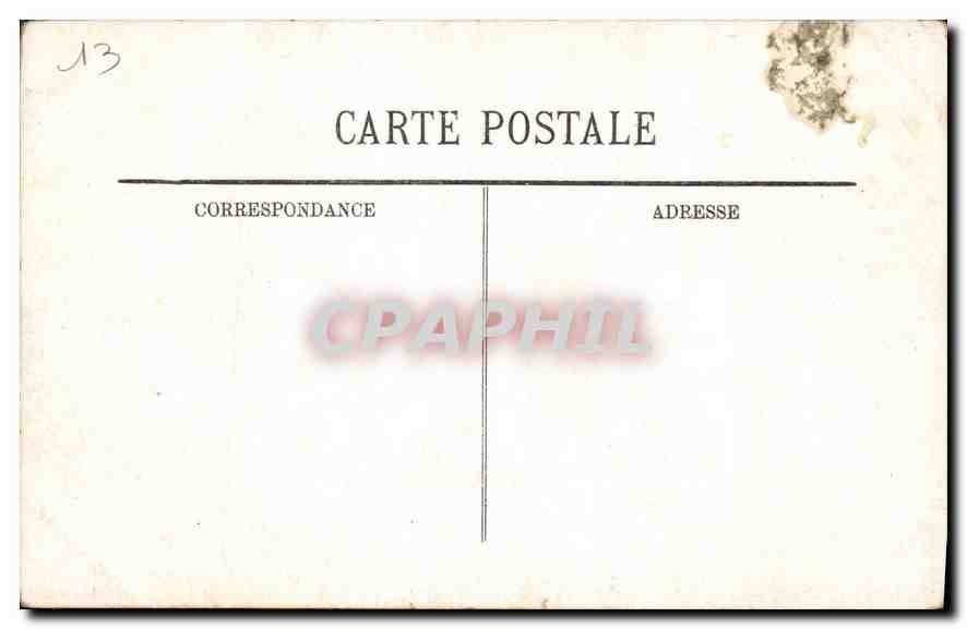 CPA Marseille la Corniche l'Anse du Prophete et le Restaurant Roubion  — Rückseite