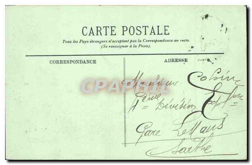 CPA Marseille Notre Dame de la Garde et l'Ascenseur  — Rückseite