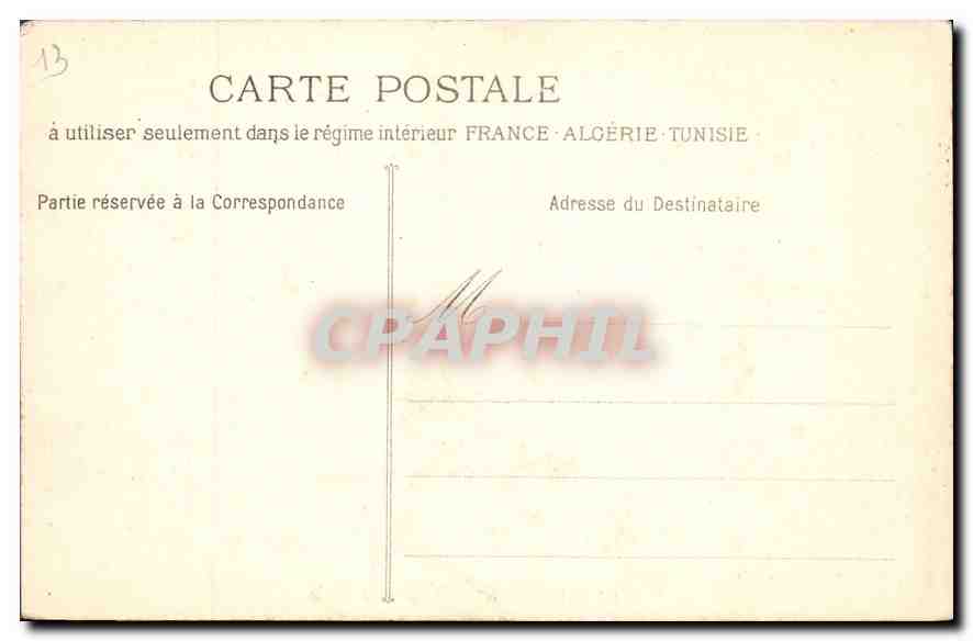 CPA Marseille Notre Dame de la Garde  — Rückseite