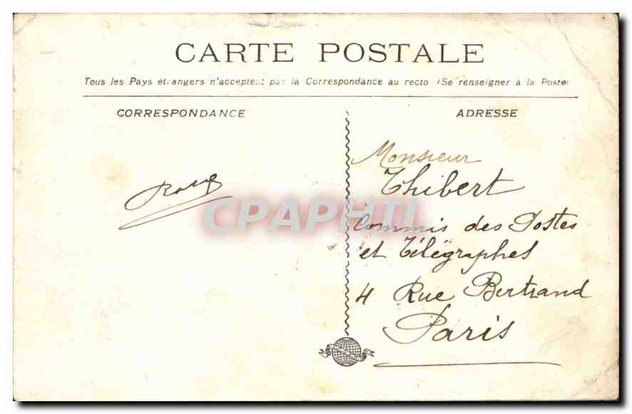 CPA Marseille N D de la Garde  — Rückseite