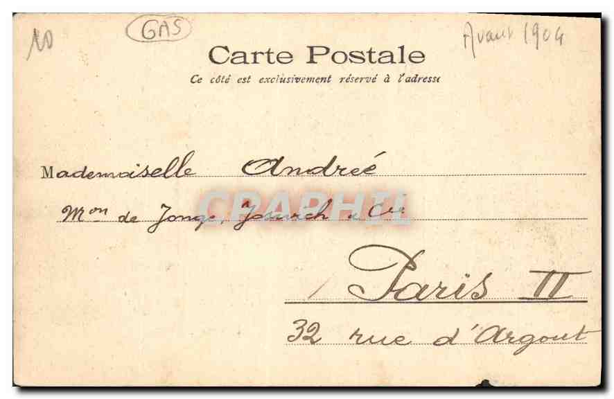 CPA Marseille Basilique de Notre Dame de la Garde  — Verso