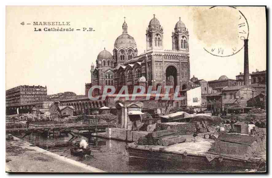 CPA Marseille La Cathedrale 