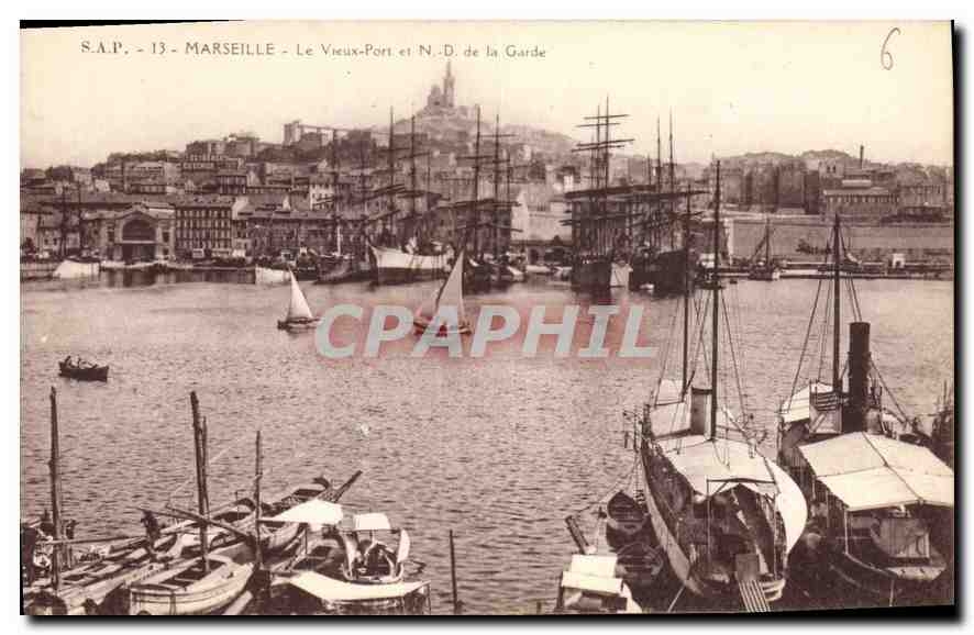 Marseille - Le Vieux-Port et N.D. de la Garde — S.A.P. n°6