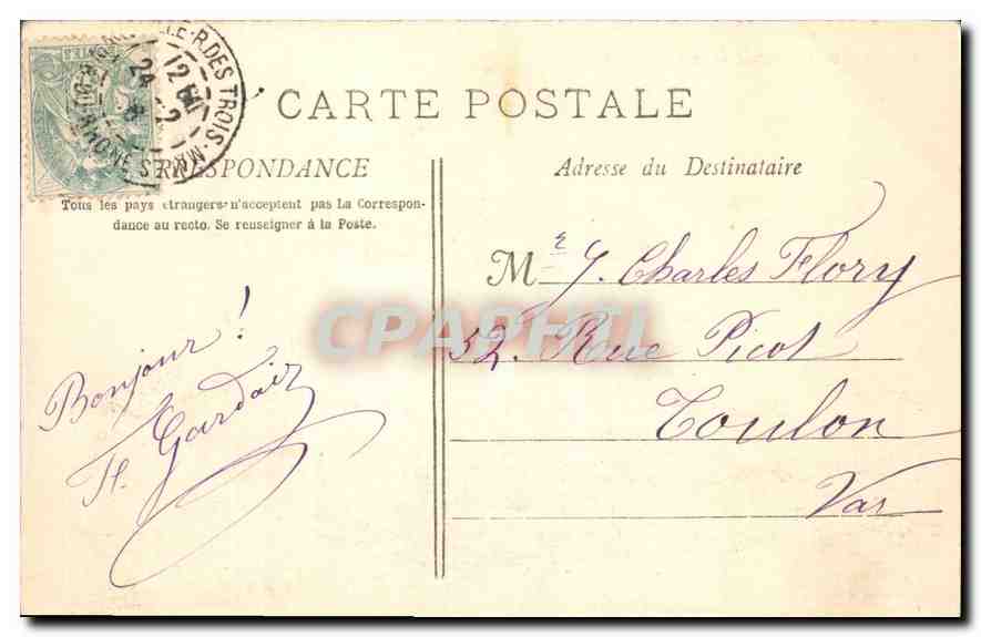 CPA Marseille Abside de la Cathedrale  — Rückseite