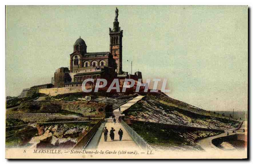 CPA Marseille Notre Dame de la Garde cote nord 