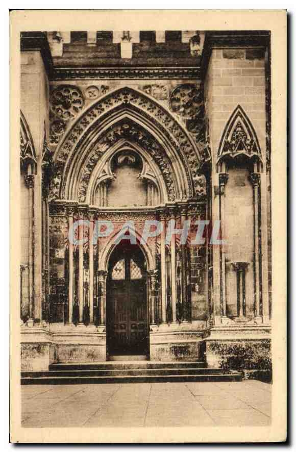 Lisieux — Un des portails de la Cathédrale Saint-Pierre — Cartes 'La Cigogne', 25, av. de la République, Deauville