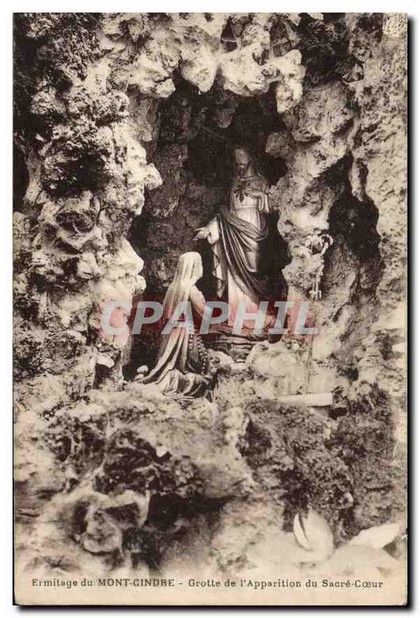 CPA Ermitage du Mont Cindre Grotte de l'Apparition du Sacre Coeur 