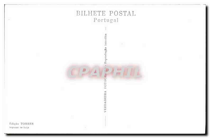 CPM Portugal Mosteiro da Batalha Capelas Incompletas  — Rückseite