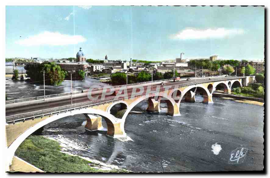 CPA Toulouse la Ville Rose la Garonne au Pont des Catallans de l'Ingenieur Sejourne 