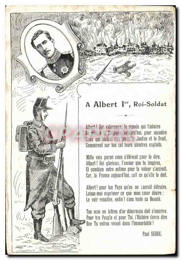 Albert Ier, Roi-Soldat — Hommage militaire — Paul SERRE - Anverso