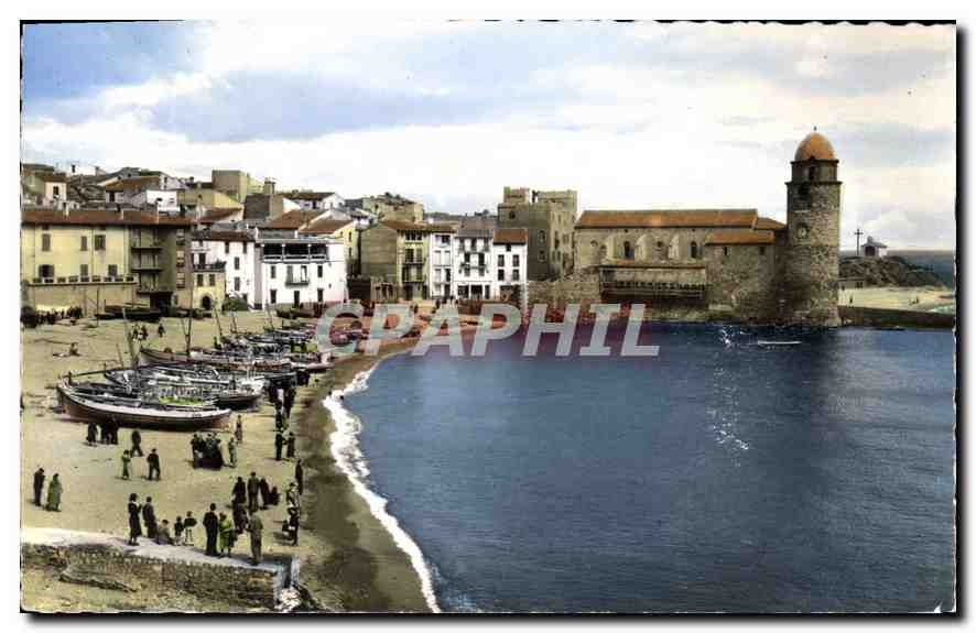 CPA Collioure P O L'Eglise Les Barques de Peche 