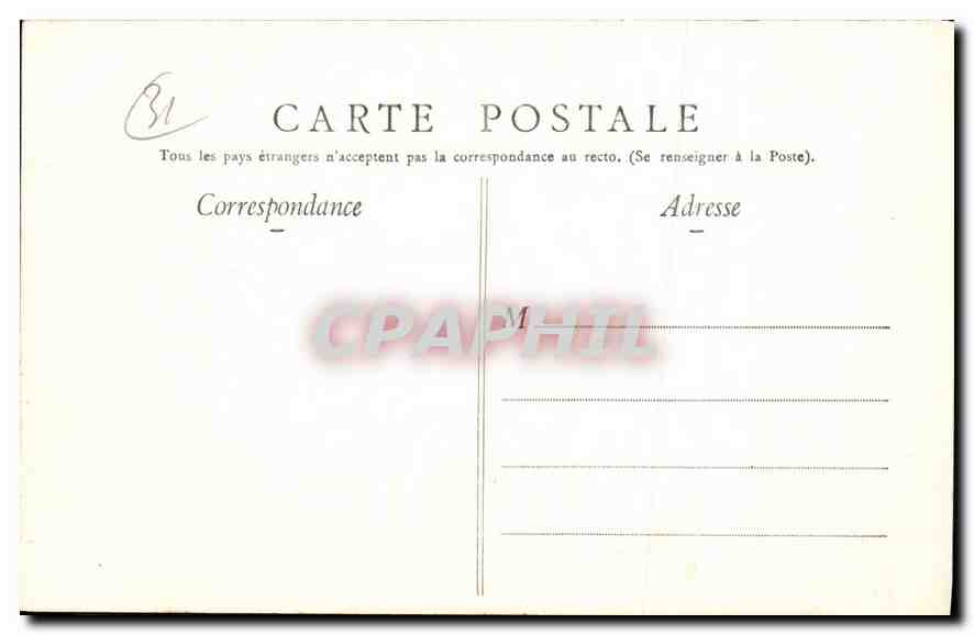 CPA Toulouse Le Grand Rond  — Verso