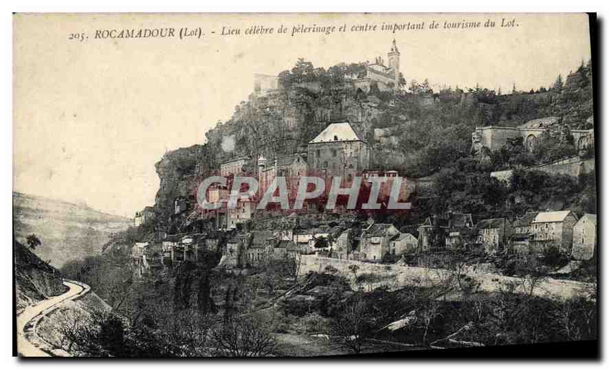 CPA Rocamadour Lot Lieu Celebre de pelerinage et centre important de tourisme du Lot 