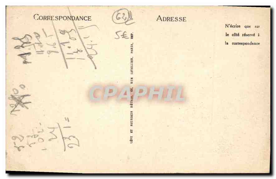 CPA Paris Plage Bord de la Mer le Jardin et les Hotels  — Rückseite