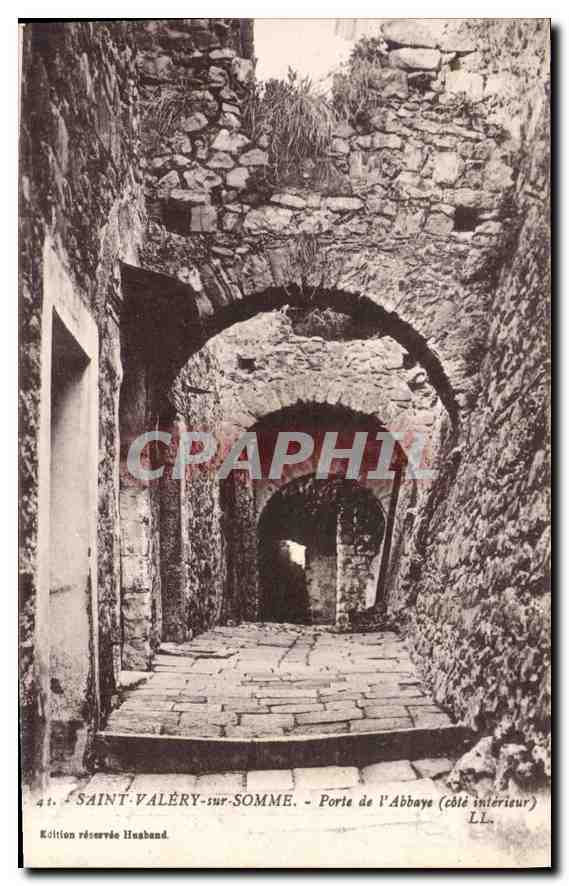 CPA Saint Valery sur Somme Porte de l'Abbaye 