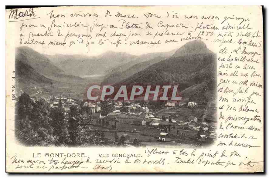 Le Mont-Dore. Vue générale — éditeur V.P. No. 881