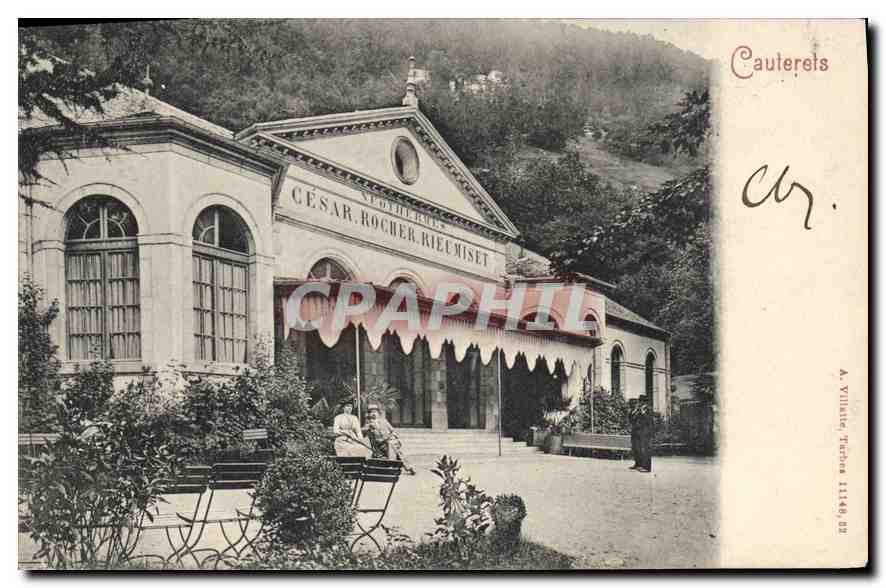 Céasar Rocher Riéumiset — Établissement thermal — A. Villière, Tézons, n° 1146