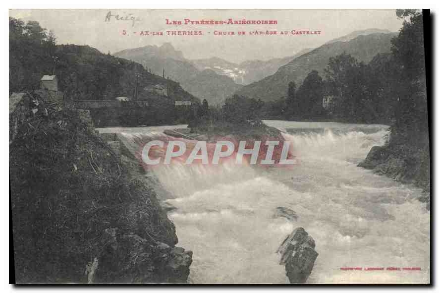 CPA AX les Thermes Chute de l'Ariege au Castelet