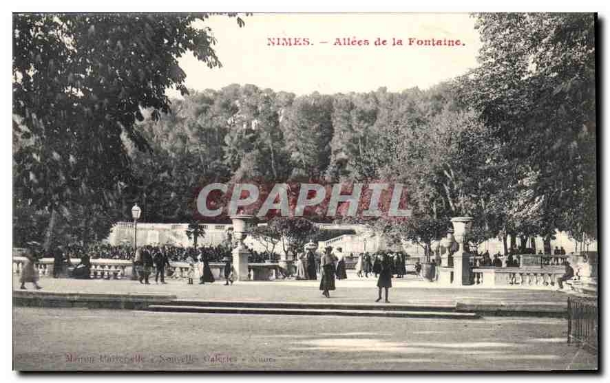 CPA Nimes Allees de la Fontaine 