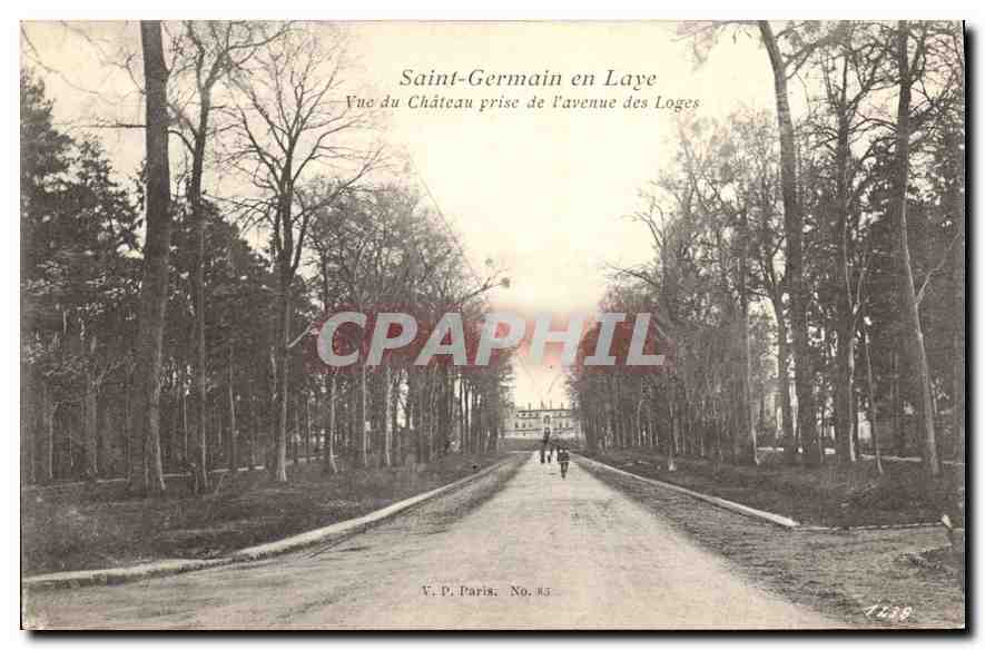 CPA Saint Germain en Laye Vue du Chateau prise de l'Avenue des Loges 