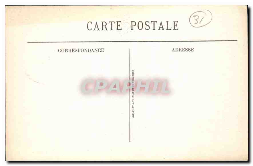 CPA Luchon Vue generale prise de Cazaril  — Rückseite