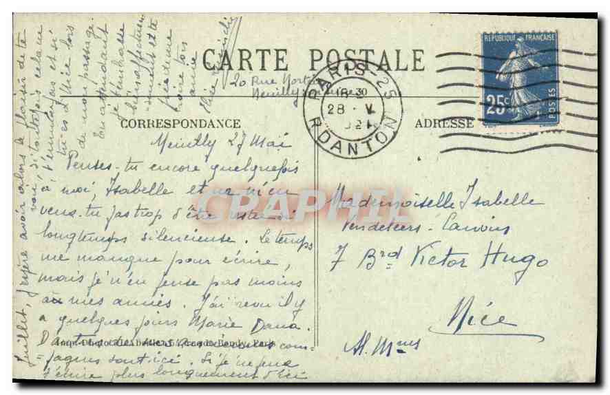 CPA Bords de Seine Le Temple de l'Amour  — Rückseite